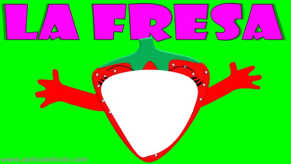 frutilla, fresa, fruta フォトモンタージュ