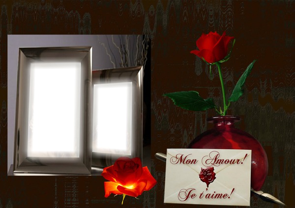 Cadre d'amour Montage photo