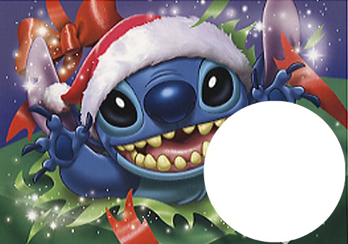 noel de lilo et stitch Photo frame effect