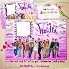 calendario de violetta Fotomontaža