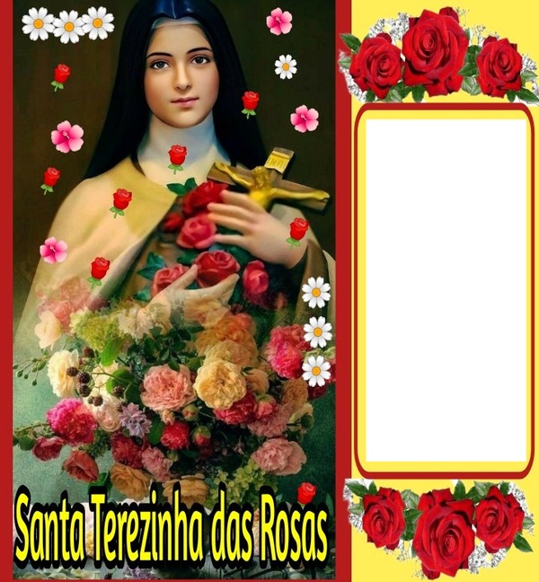 Santa Tereza das rosas mimosdececinha Fotomontaż