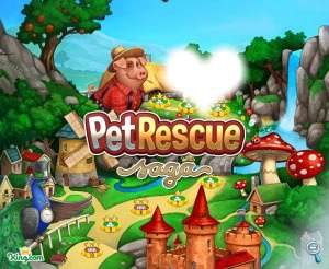 pet rescue saga フォトモンタージュ