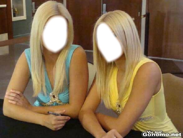 blondes Fotomontage