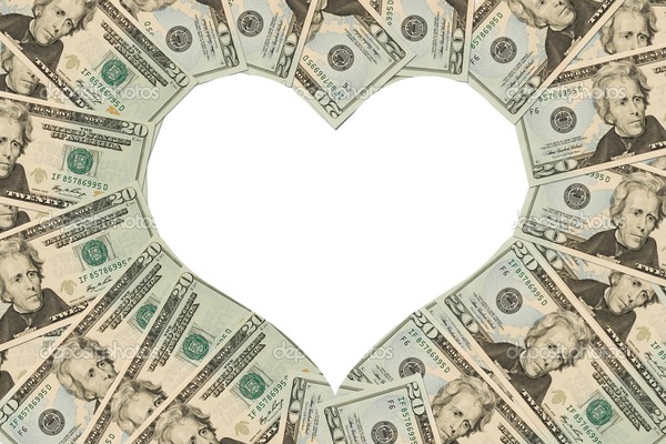 dolar corazon Montaje fotografico