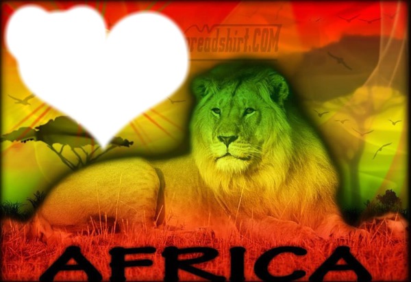 AFRICA Photo frame effect