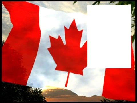 Canada flag Valokuvamontaasi