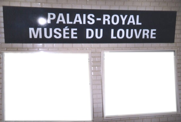 Palais-Royal Musée du Louvre フォトモンタージュ