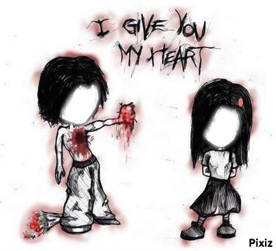 I give you my heart Montage photo