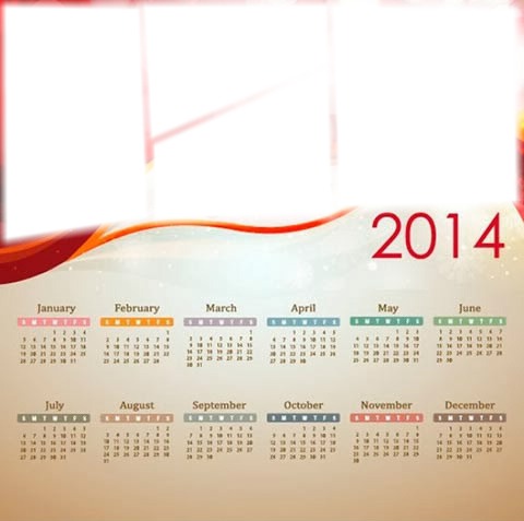 calendario 2014 Фотомонтаж