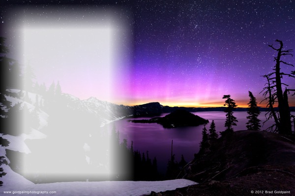 aurore boréale Photo frame effect