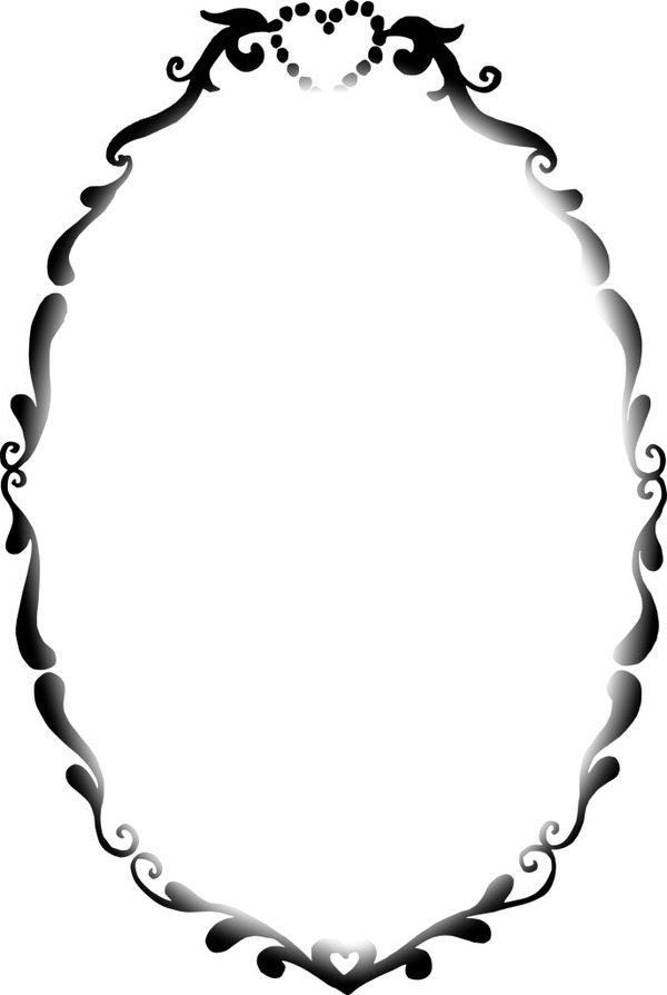 oval frame Montage photo