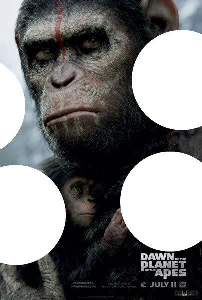 Planeta dos macacos o confronto Fotomontaż