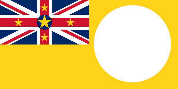 Niue flag Photo frame effect