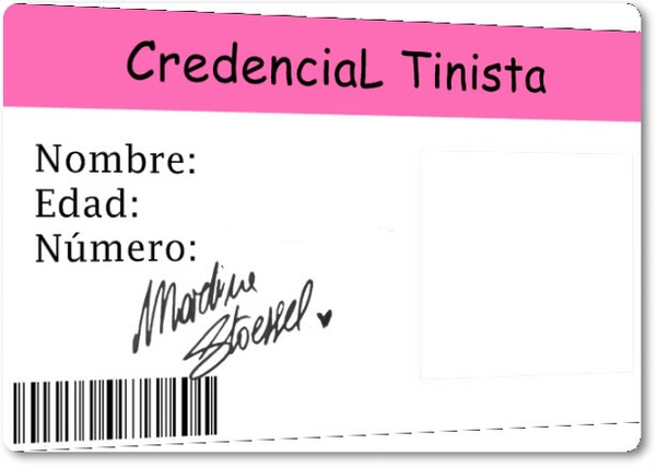 Credencial Tinista Фотомонтажа