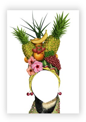 chapeau ananas Fotomontage