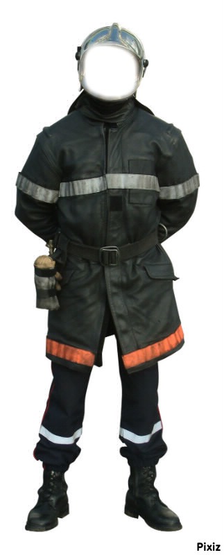 Pompier au repos Montage photo