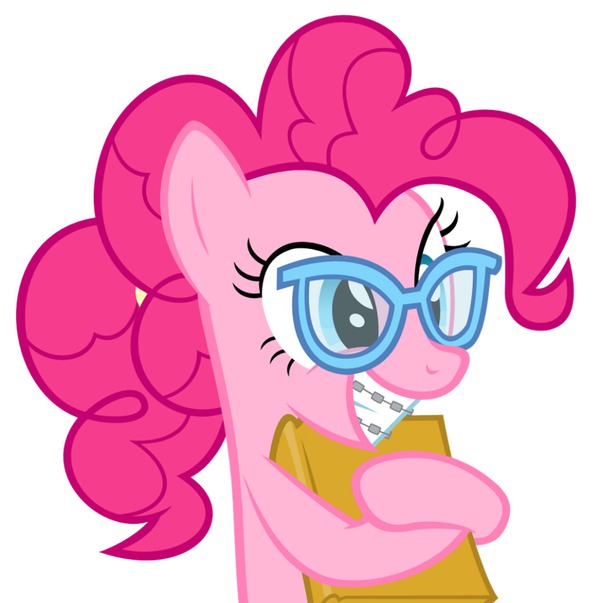 Pinkie nerd pie - My little pony Photo frame effect