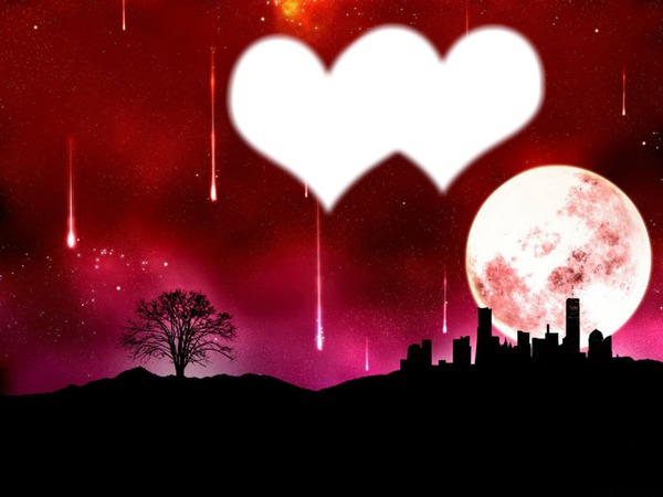 romantic 3 love Photo frame effect Pixiz