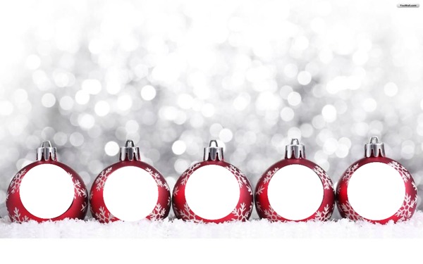 Boules de Noël Montaje fotografico
