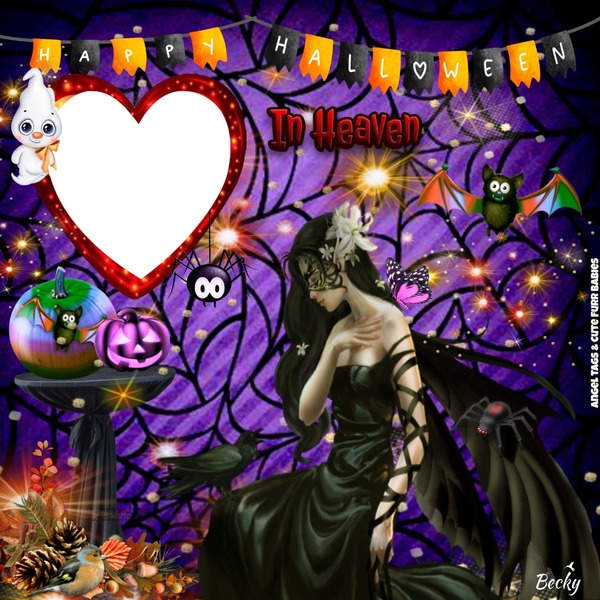 happy Halloween angel Fotomontage