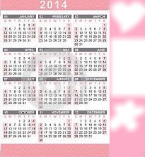 Kalendarz 2014 autorstwa Fedeśki Φωτομοντάζ