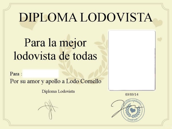 Diploma Lodovista Fotomontasje