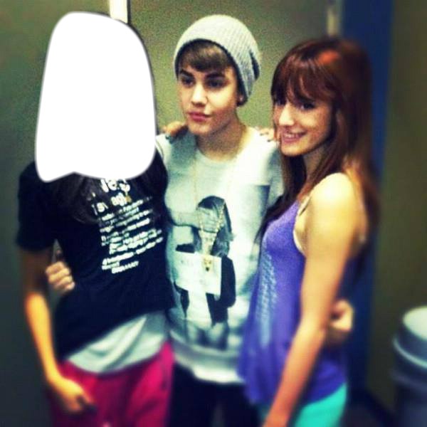 Me,Justin and Bella Fotomontage