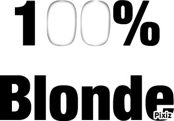 100% blonde Fotomontáž