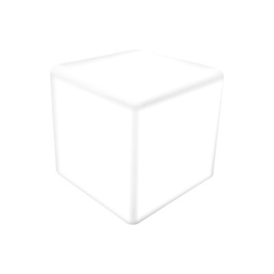 cubo branco Fotomontagem