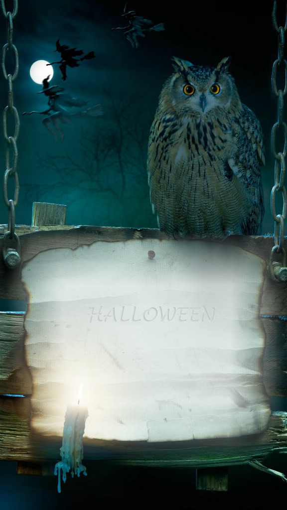 Monalisa-Helloween Photo frame effect