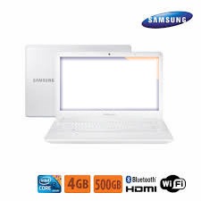 Notebook Samsung Branco Montaje fotografico