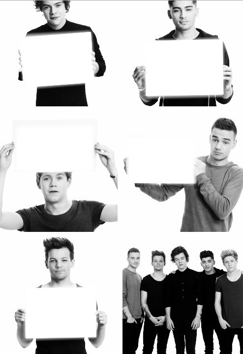 One Direction Pancarte ♥ Fotómontázs