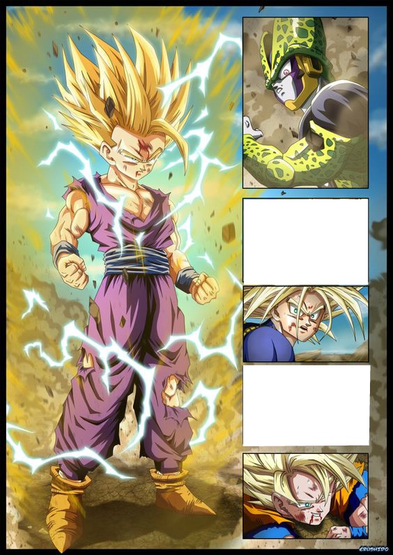GOHAN VS CELL Montage photo