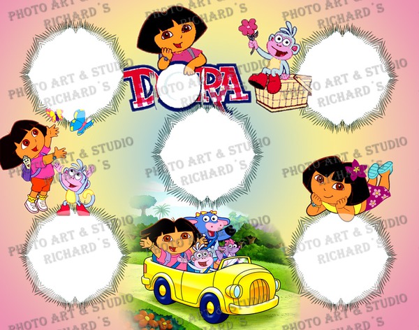 Dora Caritas. Photo frame effect