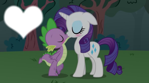 MLP Spike and Rarity Montage photo