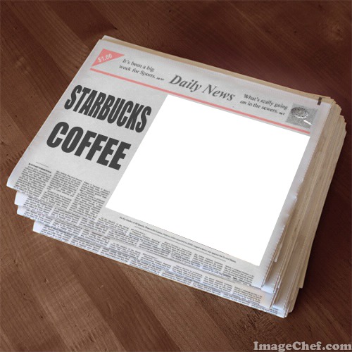 Daily News for Starbucks Coffee フォトモンタージュ