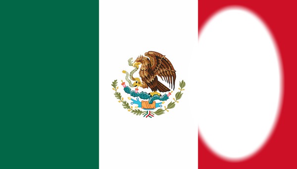 Mexico flag Fotomontasje