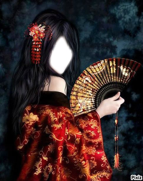 geisha Photo frame effect