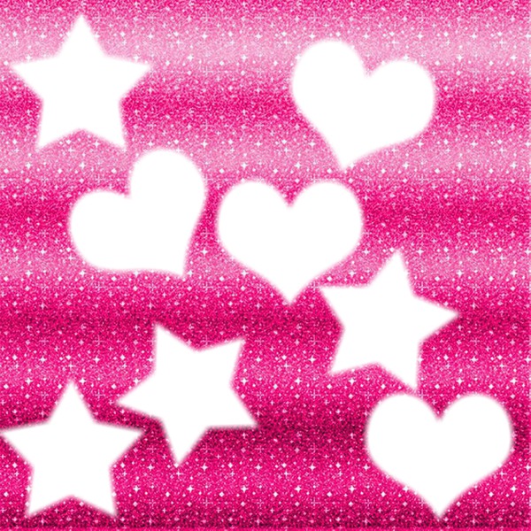 Corazón y Estrellas Blend Photo frame effect