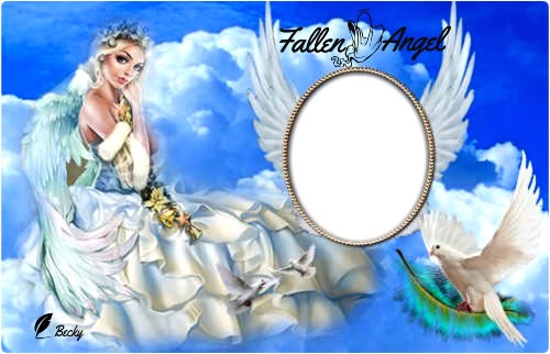 fallen angel Photo frame effect