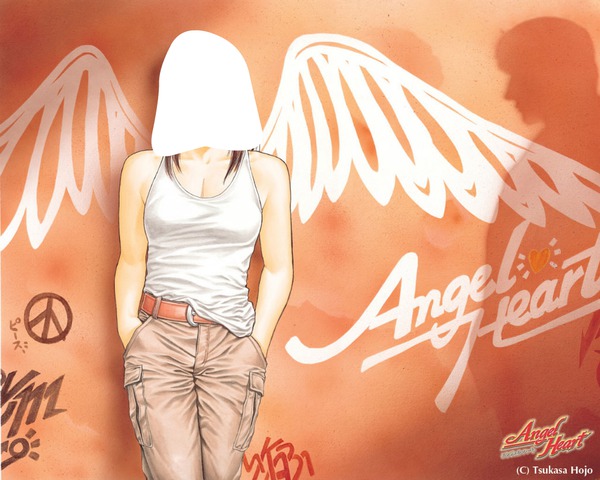 angel heart Fotomontāža