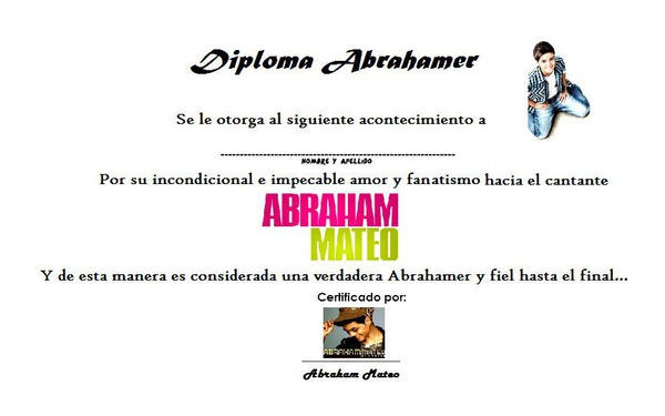 diploma abrahamer Fotomontaža
