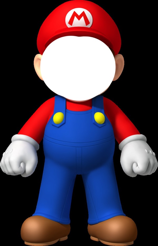 Mario template Fotomontasje