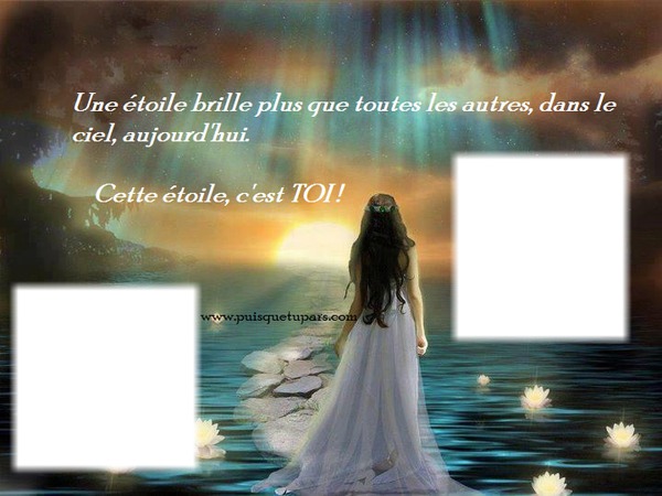 les etoiles Photo frame effect