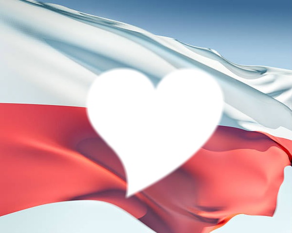 Poland flag Photomontage