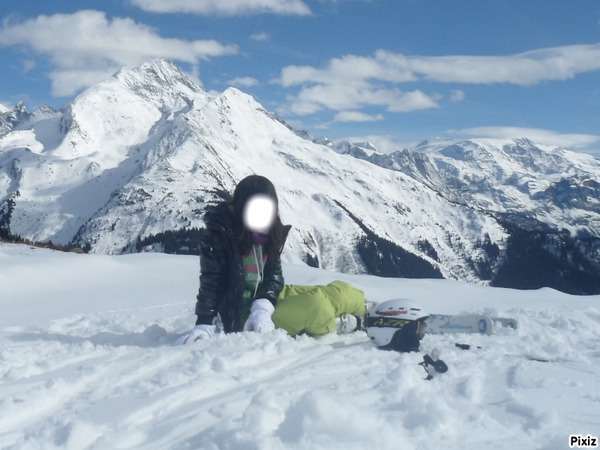 vacances au ski Fotomontaggio