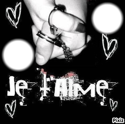 je t'aime !!!! Montage photo