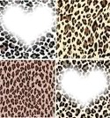 leopard style Photo frame effect
