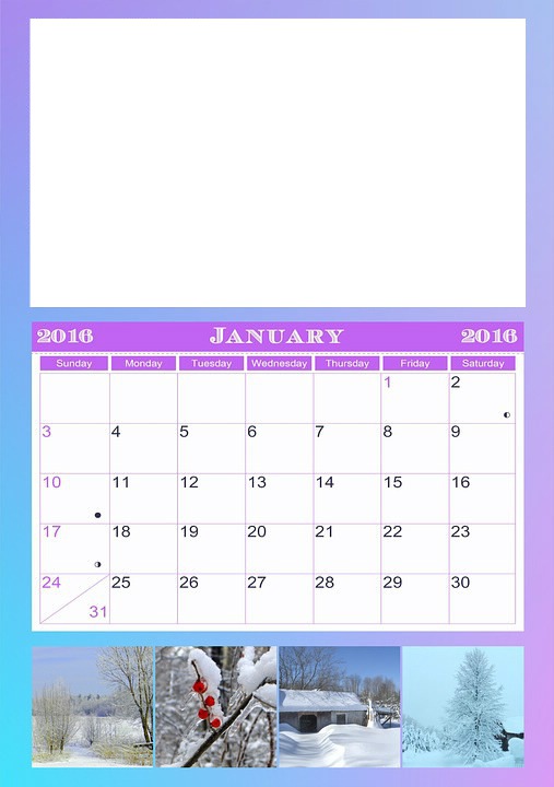 kalendar Fotomontaža