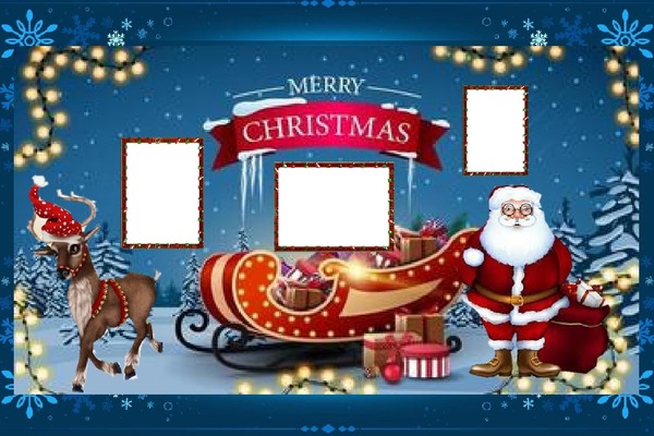 Christmas   / Kerstmis Fotomontage